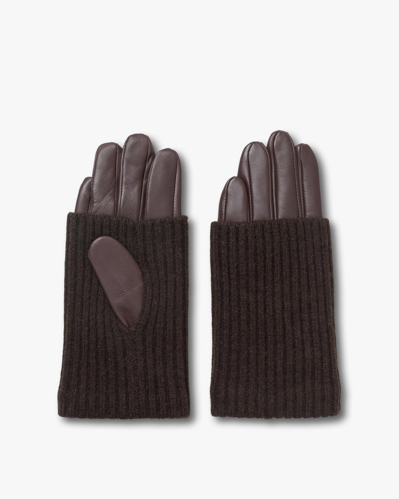 Day Leather Knit Glove