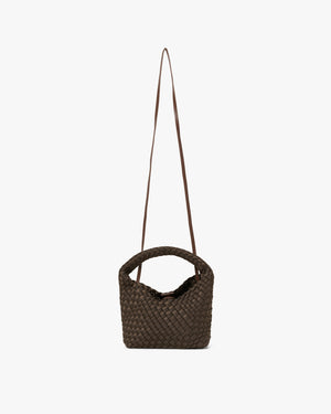 Small Hand-Braided Neoprene Crossbody Håndtaske