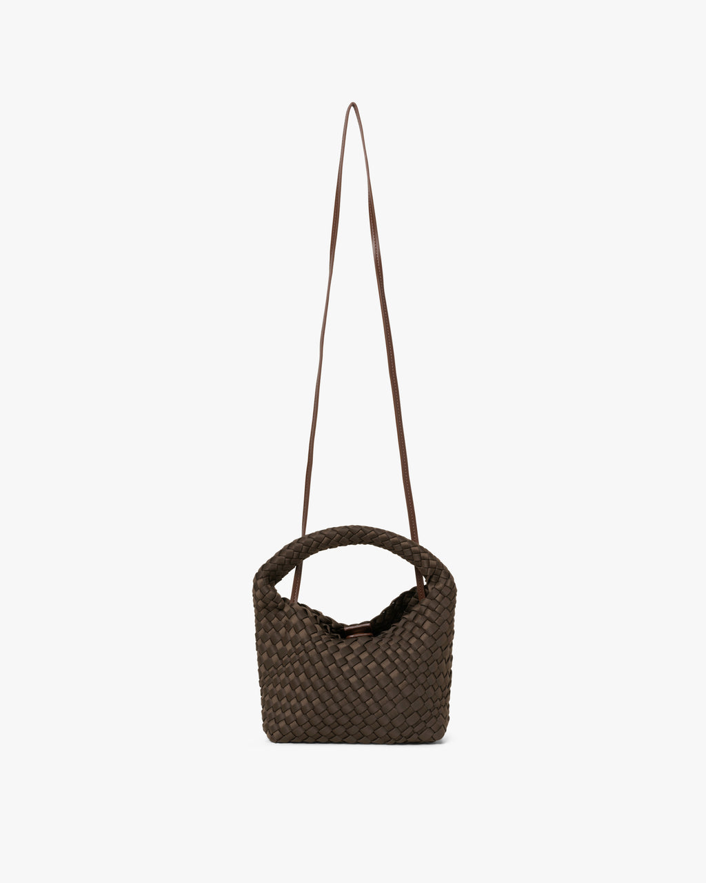 Small Hand-Braided Neoprene Crossbody Håndtaske