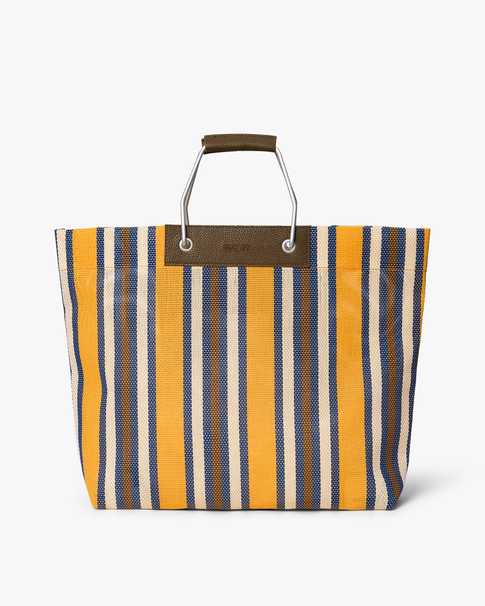 Medium Striped Mesh Håndtaske