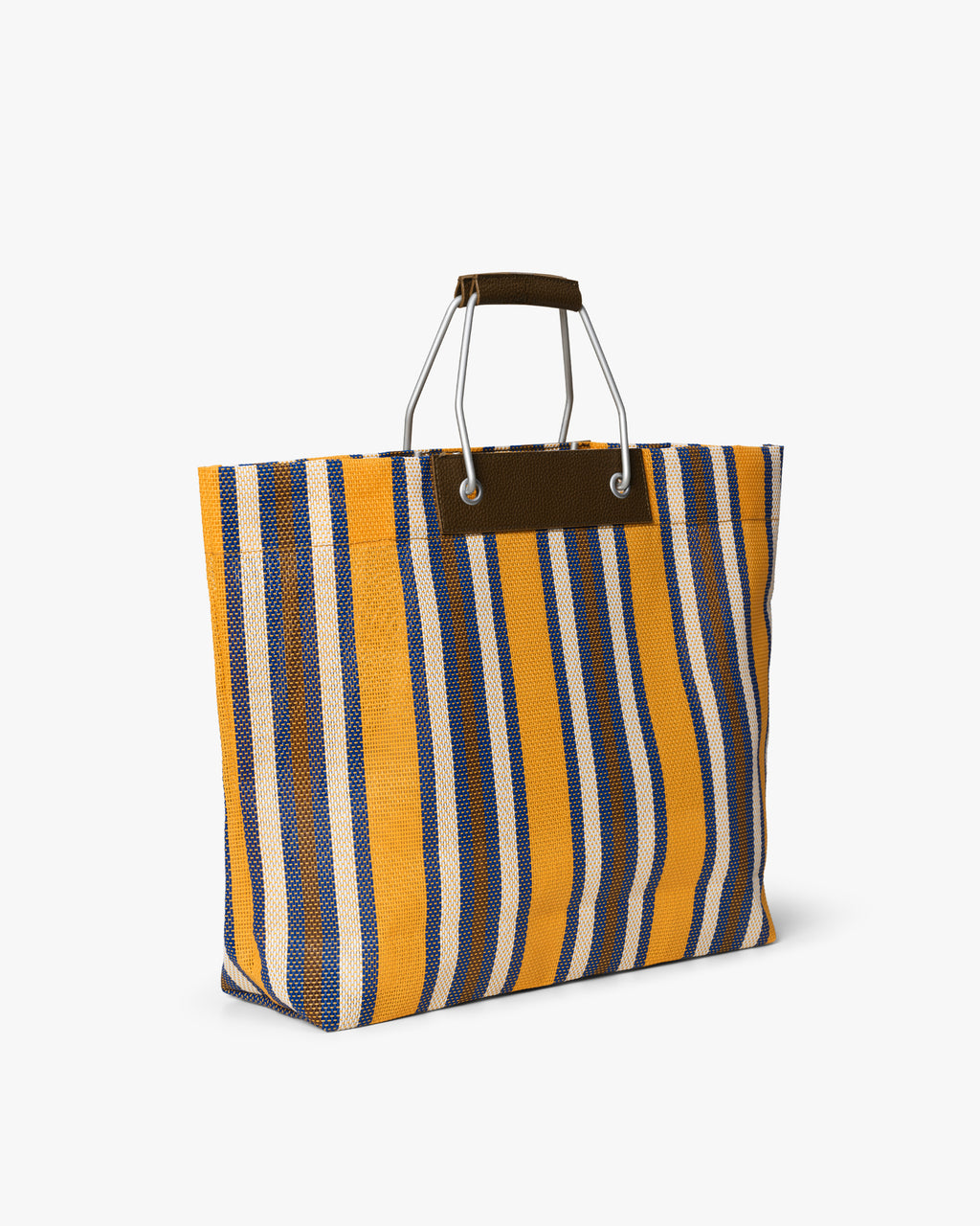 Medium Striped Mesh Håndtaske