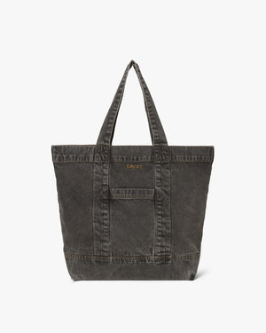 Large Washed Denim Skuldertaske