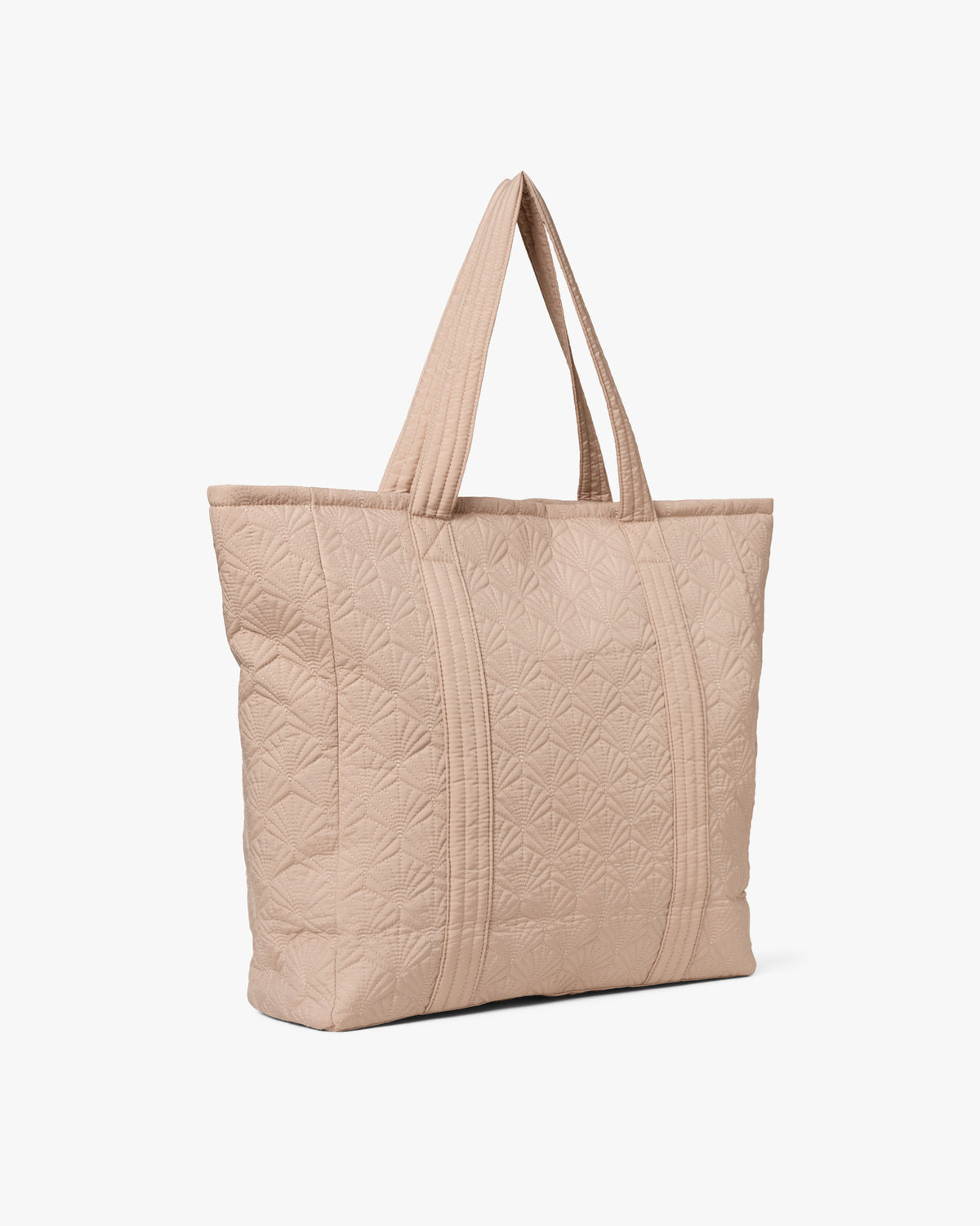 Scallop Quilt Crossbody Shopper Taske
